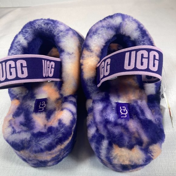 NEW! UGG Fluff Yeah Marbled Sheepskin Slides/Slippers, Size 9 - Picture 8 of 9